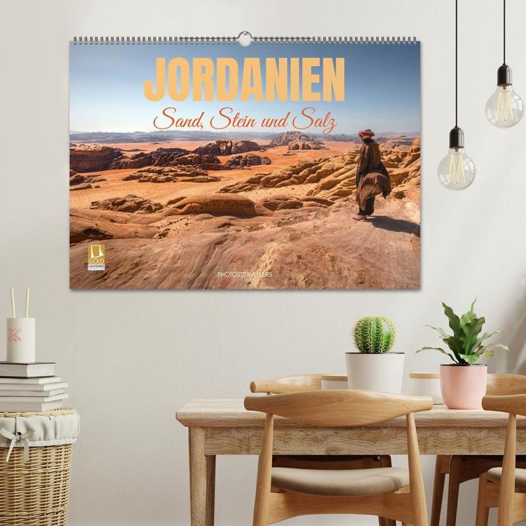 Produktbild: Jordanien Sand, Stein und Salz (Wandkalender 2027 DIN A2 quer), CALVENDO Monatskalender