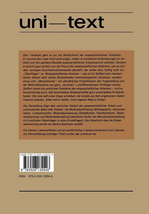 Produktbild: Einf&uuml;hrung in das wissenschaftliche Arbeiten