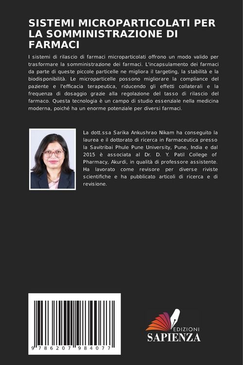 Produktbild: SISTEMI MICROPARTICOLATI PER LA SOMMINISTRAZIONE DI FARMACI