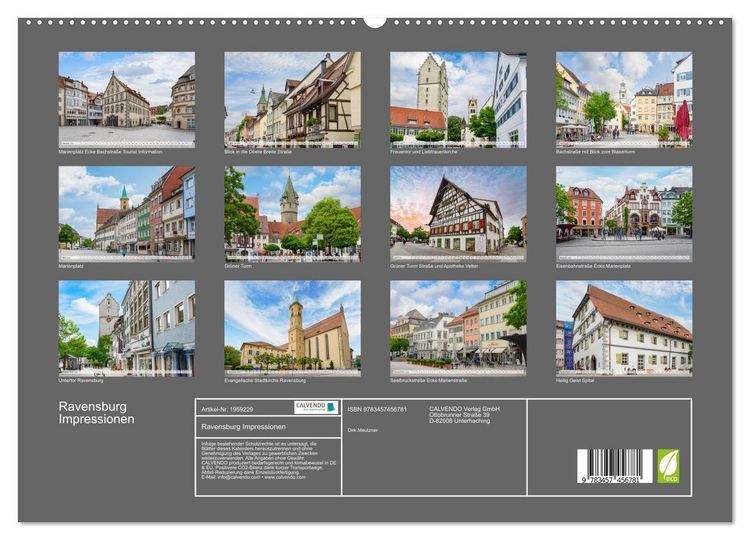 Produktbild: Ravensburg Impressionen (hochwertiger Premium Wandkalender 2026 DIN A2 quer), Kunstdruck in Hochglanz