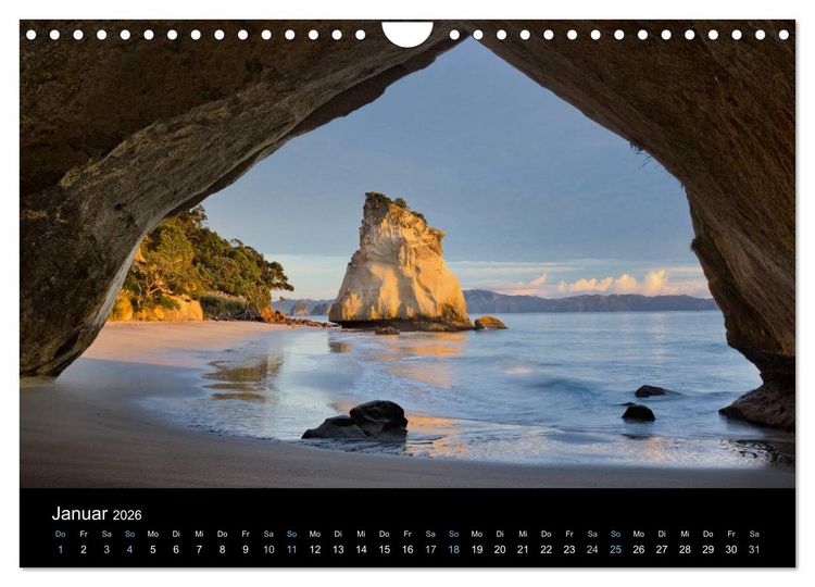 Produktbild: Traumziel Neuseeland 2026 (Wandkalender 2026 DIN A4 quer), CALVENDO Monatskalender