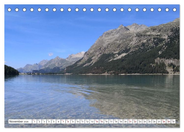 Produktbild: Engadine 2026 - Nature and landscapes (Desk Calendar 2026 DIN A5 landscape), CALVENDO 12 Month DeskCalendar