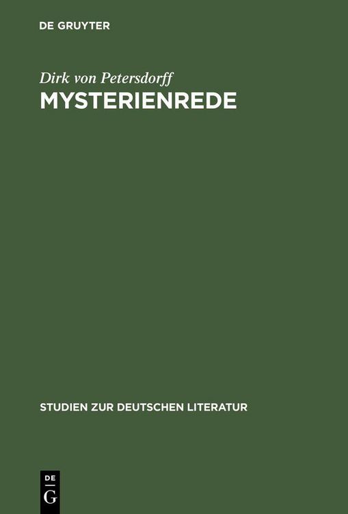 Produktbild: Mysterienrede