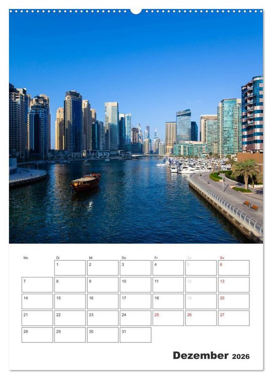 Produktbild: Vertical Dubai 2026 (hochwertiger Premium Wandkalender 2026 DIN A2 hoch), Kunstdruck in Hochglanz