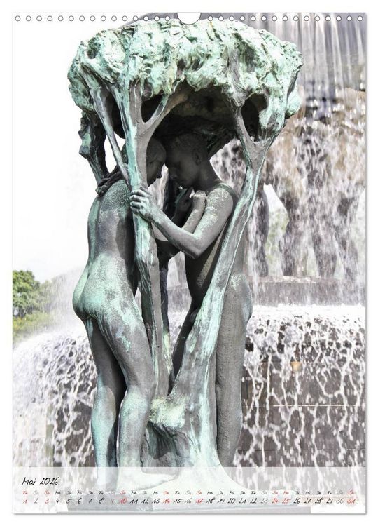 Produktbild: Vigeland (Wandkalender 2026 DIN A3 hoch), CALVENDO Monatskalender