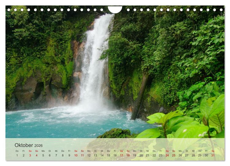 Produktbild: Bekanntes und Unbekanntes Costa Rica (Wandkalender 2026 DIN A4 quer), CALVENDO Monatskalender