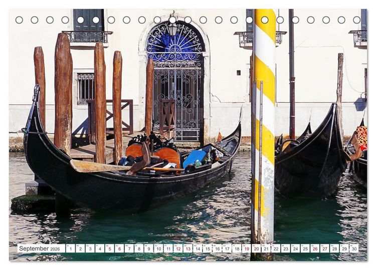 Produktbild: Venedig - pittoreske Sch&ouml;nheit (Tischkalender 2026 DIN A5 quer), CALVENDO Monatskalender
