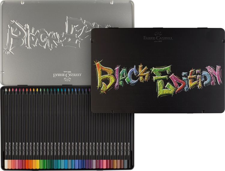 Produktbild: Faber-Castell Buntstifte Black Edition 36er Metalletui