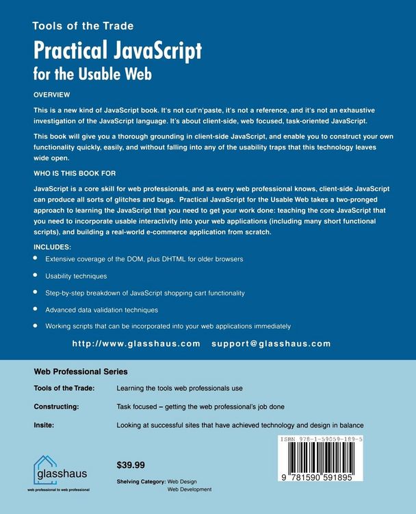 Produktbild: Practical JavaScript for the Usable Web