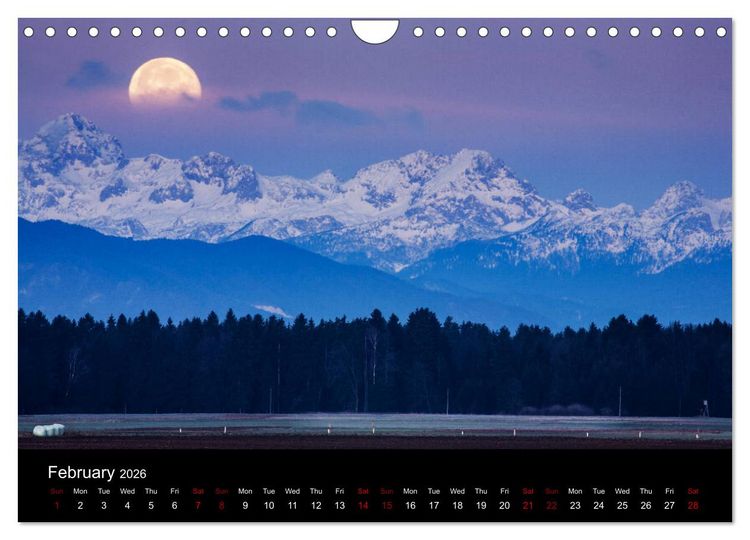 Produktbild: Mountains of Slovenia (Wall Calendar 2026 DIN A4 landscape), CALVENDO 12 Month Wall Calendar