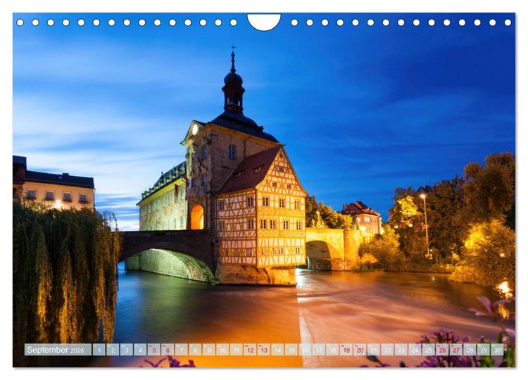 Produktbild: Unterwegs in Bamberg (Wandkalender 2026 DIN A4 quer), CALVENDO Monatskalender