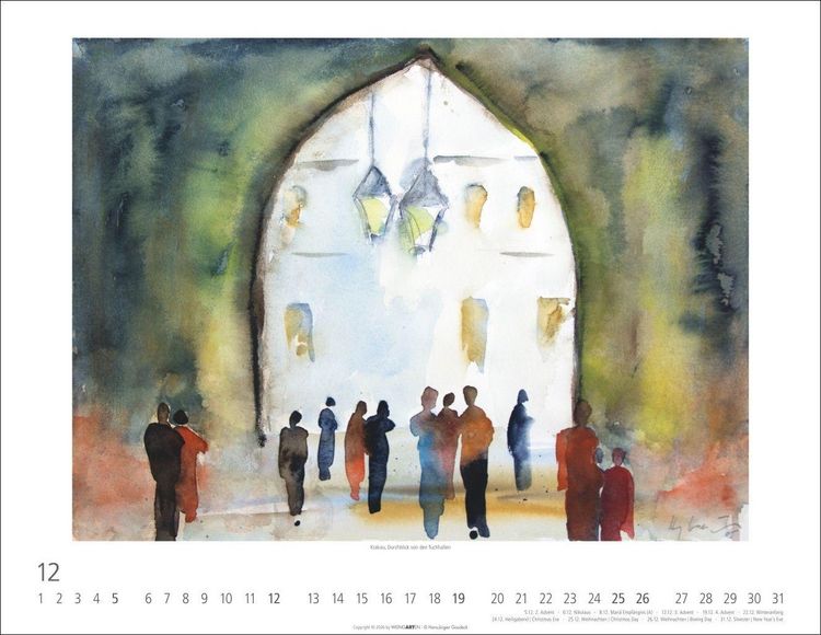 Produktbild: Zwischen Himmel und Erde Kalender 2027 - Aquarelle von Hans-J&uuml;rgen Gaudeck