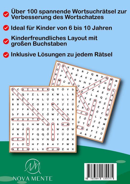 Produktbild: Wortsuchr&auml;tsel f&uuml;r Kinder von 6 bis 10 Jahren