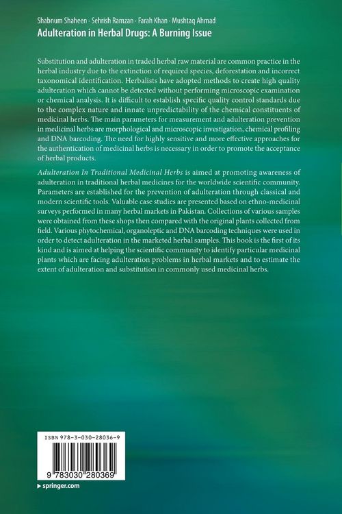 Produktbild: Adulteration in Herbal Drugs: A Burning Issue