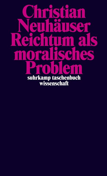 Produktbild: Reichtum als moralisches Problem