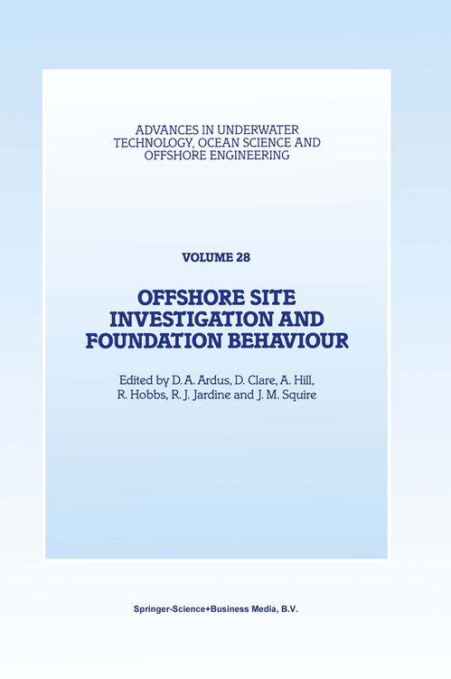 Produktbild: Offshore Site Investigation and Foundation Behaviour