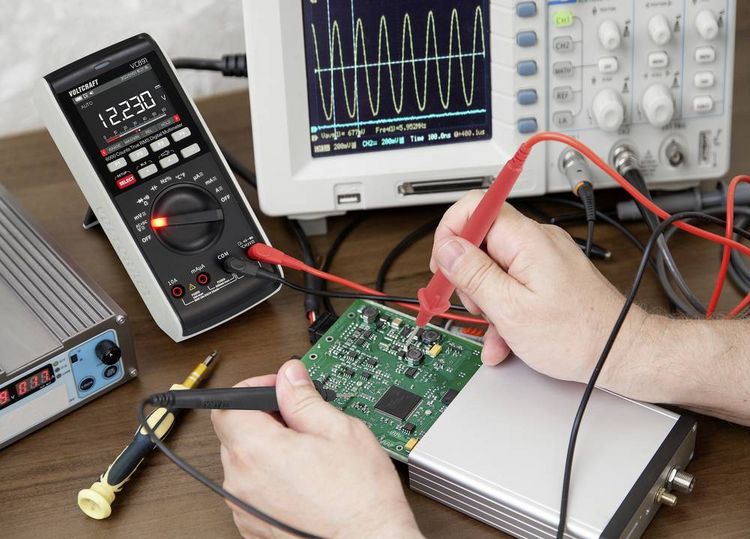 Produktbild: VOLTCRAFT VC891 Hand-Multimeter digital Datenlogger, LoZ CAT III 1000 V, CAT IV 600 V Anzeige (Counts): 60000