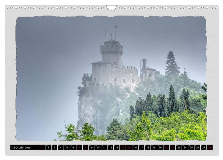 Produktbild: Impressionen - von und rund um San Marino (Wandkalender 2026 DIN A3 quer), CALVENDO Monatskalender