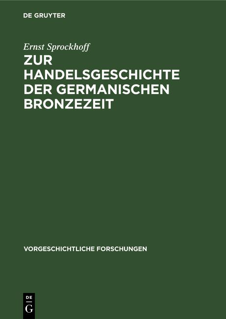 Produktbild: Zur Handelsgeschichte der germanischen Bronzezeit