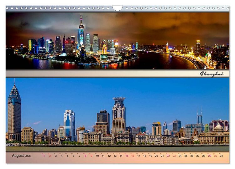 Produktbild: St&auml;dte der Welt, Panoramen (Wandkalender 2026 DIN A3 quer), CALVENDO Monatskalender