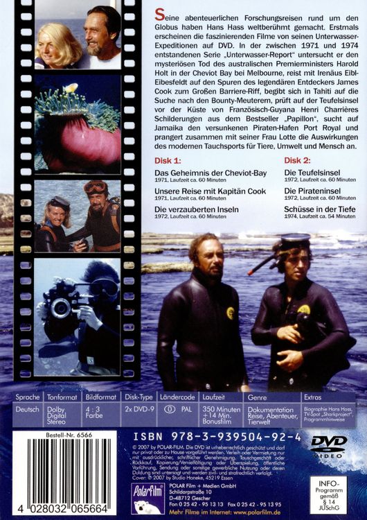 Produktbild: Hans Hass, Unterwasser-Report, 2 DVDs