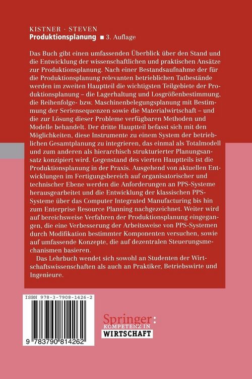 Produktbild: Produktionsplanung