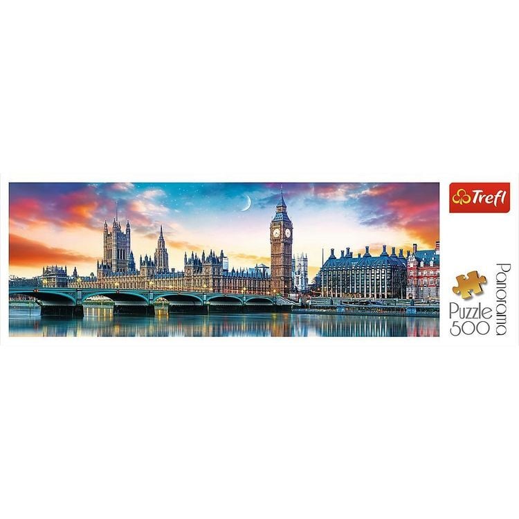 Produktbild: Puzzles - "500 Panorama" - Big Ben und Palast of Westminster, London