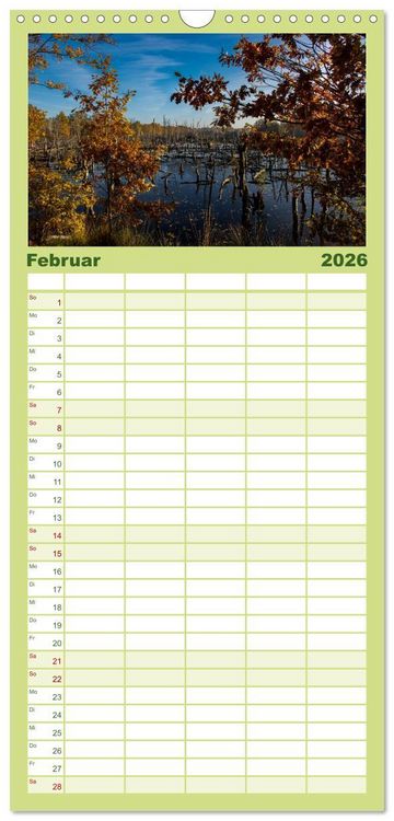 Produktbild: Familienplaner 2026 - Hohes Moor Oldendorf mit 5 Spalten (Wandkalender, 21 x 45 cm) CALVENDO