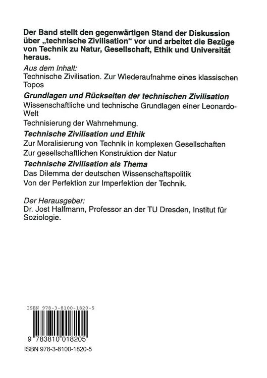 Produktbild: Technische Zivilisation