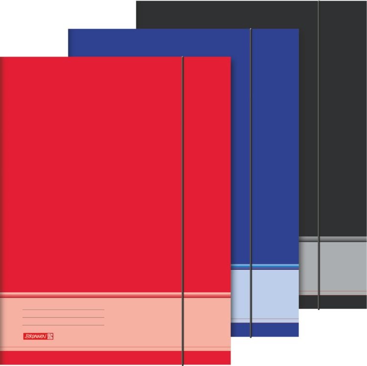 Produktbild: Brunnen Sammelmappe A3 Uni sort Gummizug