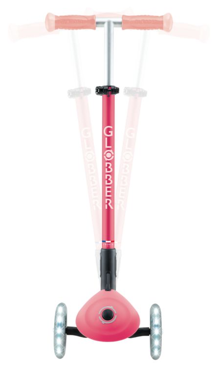 Produktbild: GLOBBER ELITE GLOW LIGHTS pastellrosa, mit Leuchtrollen und Glow-Effekt