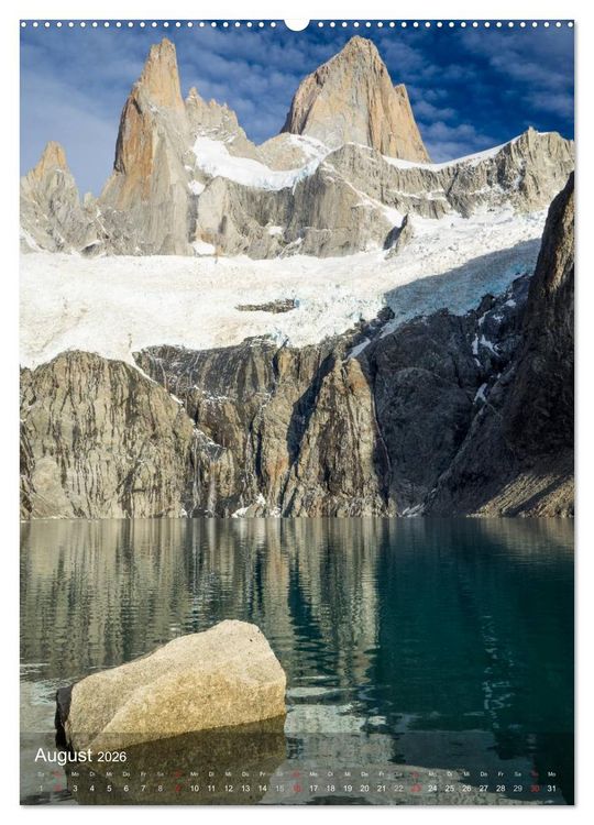 Produktbild: Majest&auml;tische Berge Cerro Fitzroy Patagonien (hochwertiger Premium Wandkalender 2026 DIN A2 hoch), Kunstdruck in Hochglanz