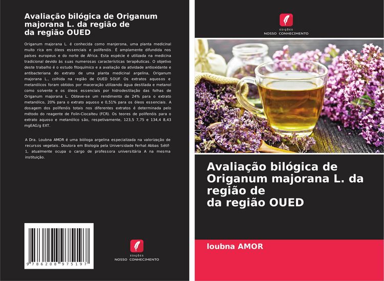 Produktbild: Avalia&ccedil;&atilde;o bil&oacute;gica de Origanum majorana L. da regi&atilde;o de da regi&atilde;o OUED