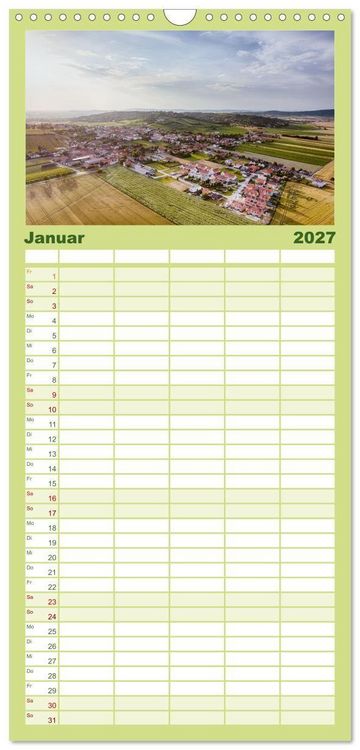 Produktbild: Familienplaner 2027 - Das Weinviertel im wundersch&ouml;nen Nieder&ouml;sterreich. mit 5 Spalten (Wandkalender, 21 x 45 cm) CALVENDO