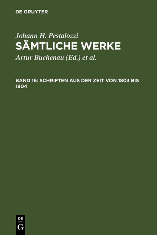 Produktbild: Schriften aus der Zeit von 1803 bis 1804