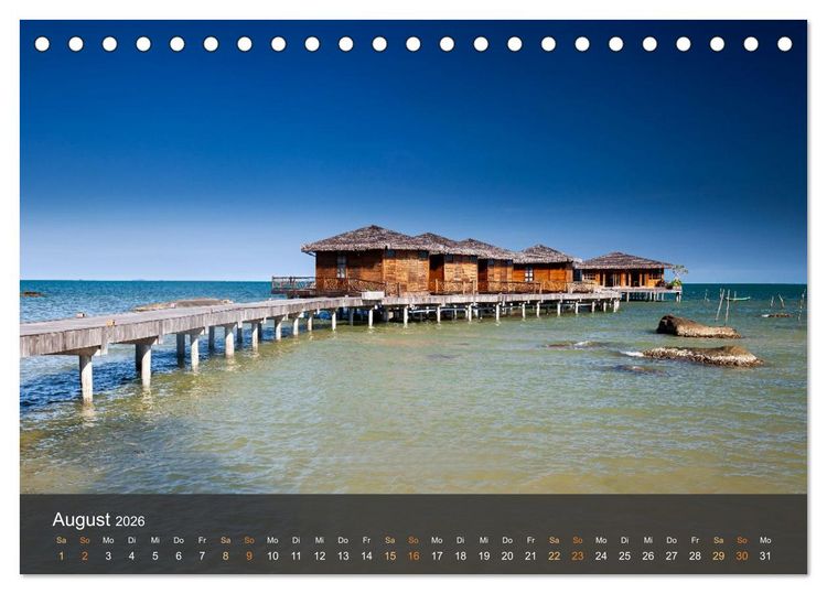 Produktbild: Traumstr&auml;nde in Vietnam (Tischkalender 2026 DIN A5 quer), CALVENDO Monatskalender