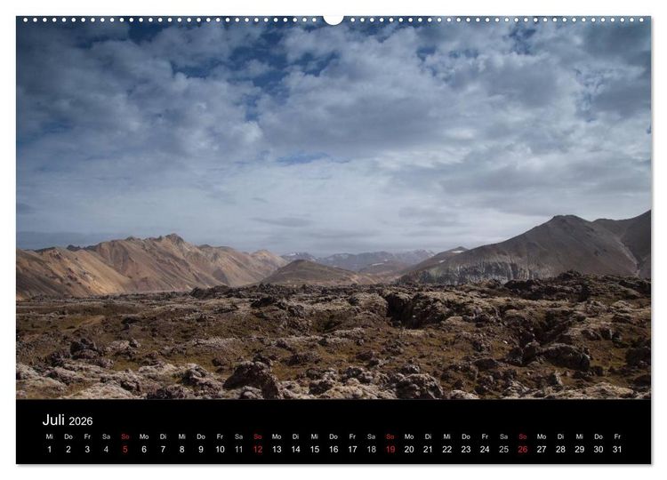 Produktbild: Island - Iceland - &Iacute;sland (hochwertiger Premium Wandkalender 2026 DIN A2 quer), Kunstdruck in Hochglanz