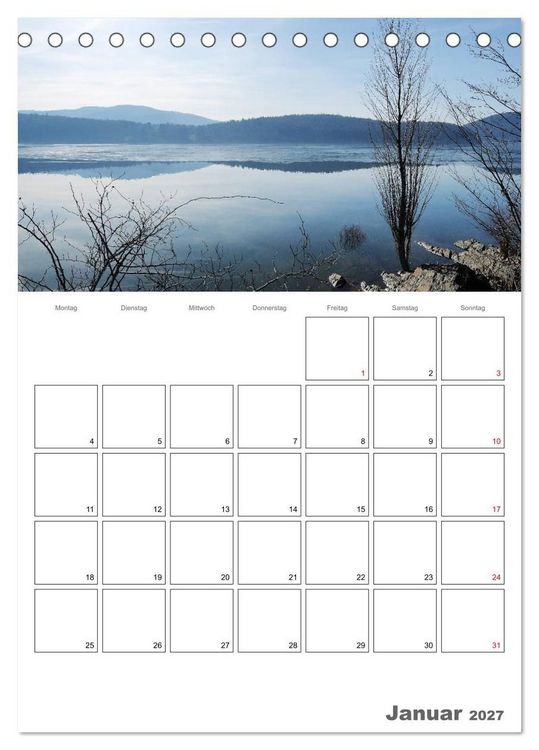 Produktbild: Hessens sch&ouml;nster See - Der Edersee (Tischkalender 2027 DIN A5 hoch), CALVENDO Monatskalender