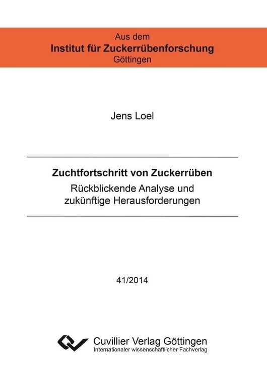 Produktbild: Zuchtfortschritt von Zuckerrüben