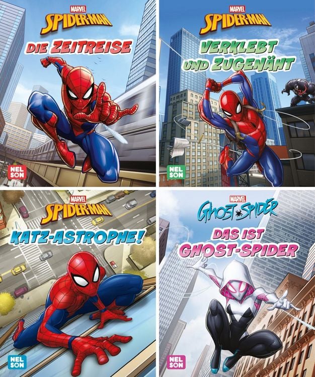 Produktbild: Nelson Mini-B&uuml;cher: MARVEL Spider-Man 1-4 (Einzel WWS)