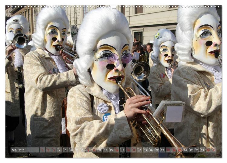 Produktbild: Basels Fasnacht (hochwertiger Premium Wandkalender 2026 DIN A2 quer), Kunstdruck in Hochglanz