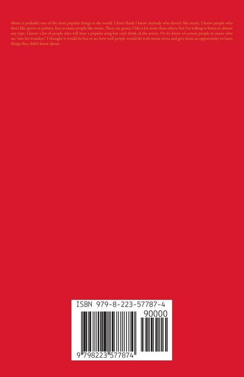 Produktbild: Music Trivia Book
