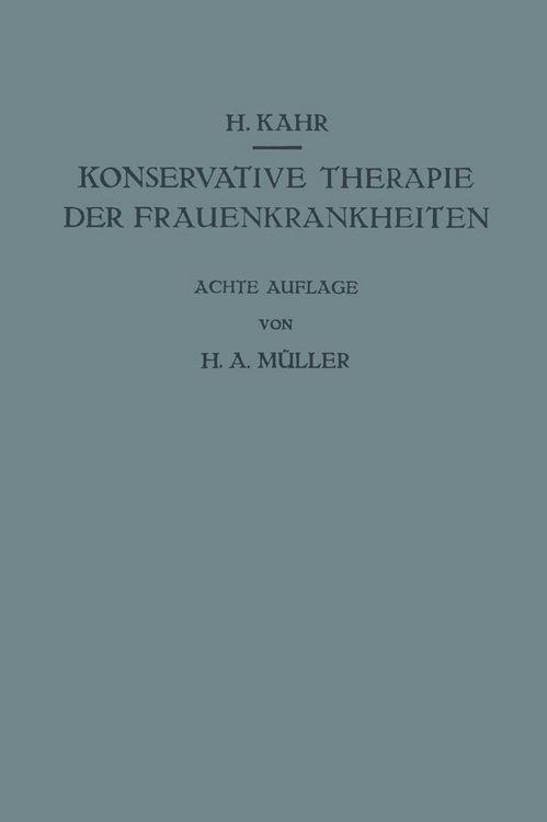 Produktbild: Konservative Therapie der Frauenkrankheiten