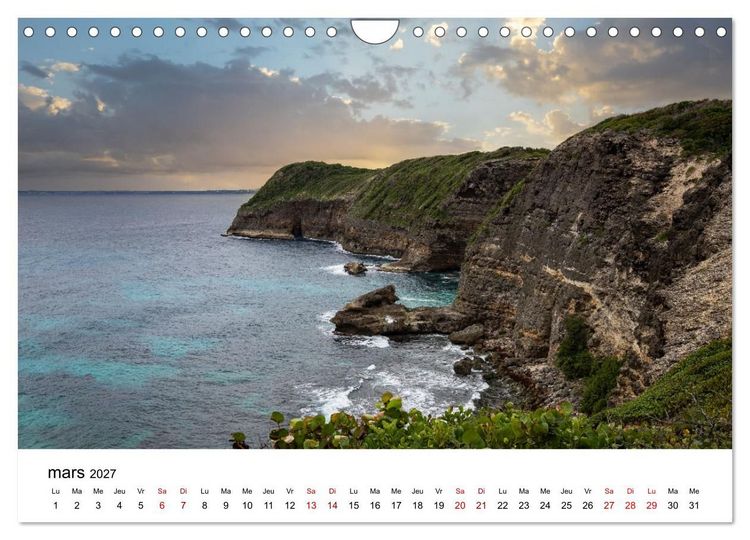 Produktbild: Guadeloupe - Antilles fran&ccedil;aises (Calendrier mural 2027 DIN A4 vertical), CALVENDO calendrier mensuel