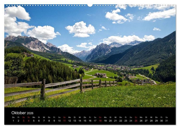 Produktbild: Ladinien - Wo S&uuml;dtirol am sch&ouml;nsten ist (Wandkalender 2026 DIN A2 quer), CALVENDO Monatskalender