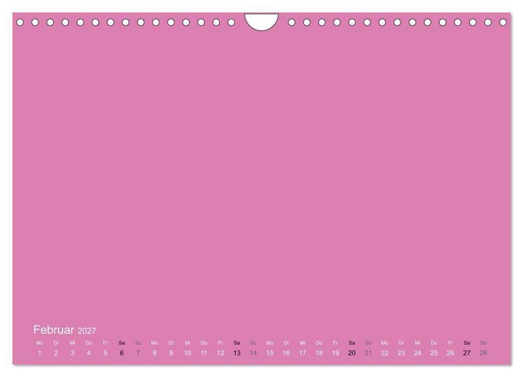 Produktbild: Bastelkalender - Pink (Wandkalender 2027 DIN A4 quer), CALVENDO Monatskalender