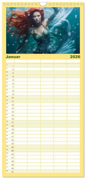 Produktbild: Familienplaner 2026 - Zauberhafte M&auml;rchen aus aller Welt mit 5 Spalten (Wandkalender, 21 x 45 cm) CALVENDO
