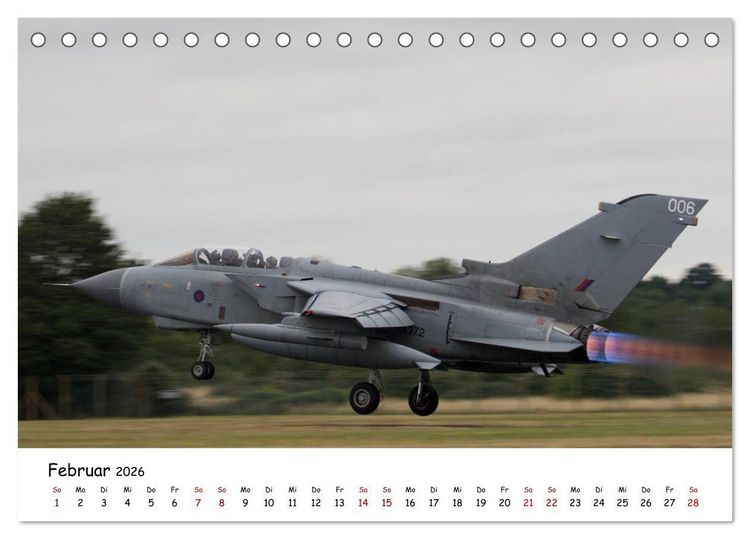 Produktbild: Milit&auml;rjets Panavia Tornado (Tischkalender 2026 DIN A5 quer), CALVENDO Monatskalender