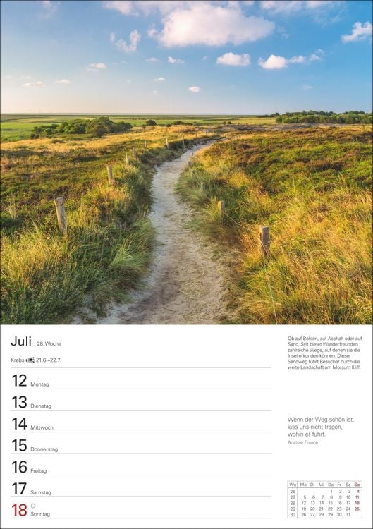 Produktbild: Sylt Wochenplaner 2027 - Eine Reise in 53 Bildern
