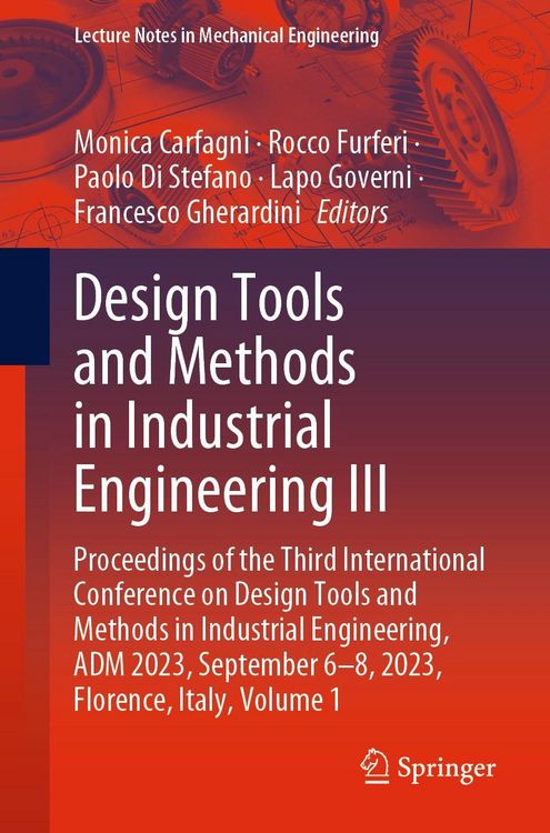 Produktbild: Design Tools and Methods in Industrial Engineering III